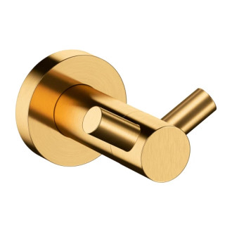 Omnires MODERN PROJECT dvojitý háček, zlatá kartáčovaná MP60120GLB