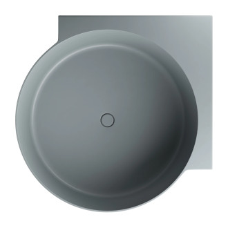 OVO M+ wanna narożna okrągła, 120 x 120 cm, ash grey mat