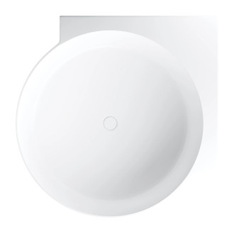 OVO M+ wanna narożna okrągła, 120 x 120 cm, biały mat