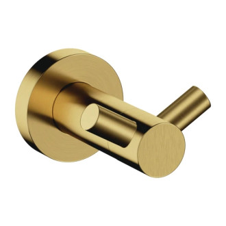 Omnires MODERN PROJECT dvojitý háček, mosaz kartáčovaná MP60120BSB