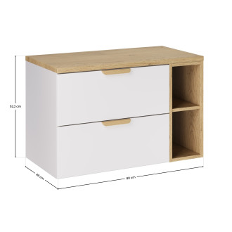 Comad SET-ASW B CREMONA 80CM LR Koupelnová sestava 80 cm s deskou