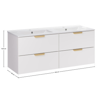 Zestaw meblowy 120cm z umywalką meblową Lava