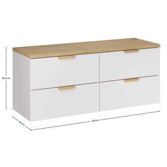 Comad SET-ASW B CREMONA 120CM Koupelnová sestava 120 cm s deskou