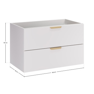 Comad ASTER WHITE 82-80-46-2S Skříňka pod umyvadlo 80 cm 2 zásuvky