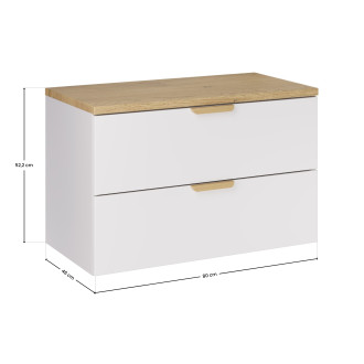 Comad SET-ASW B CREMONA 80CM Koupelnová sestava 80 cm s deskou