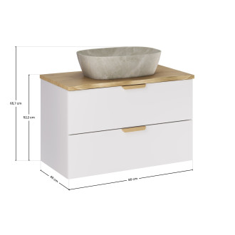 Comad SET-ASW B NAT CREMONA 80CM UN ANNA Koupelnová sestava 80 cm