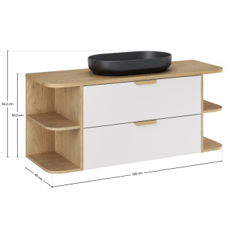 Comad SET-ASW B CREMONA 120CM UN RIVER Koupelnová sestava 120 cm