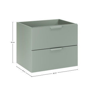 Comad ASTER GREEN 82-60-46-2S Skříňka pod umyvadlo 60 cm 2 zásuvky