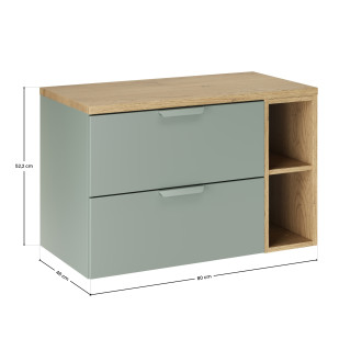 Comad SET-ASG B CREMONA 80CM LR Koupelnová sestava 80 cm s deskou