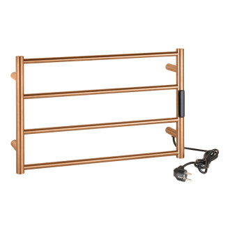 Bemeta Elektrický sušák ručníků 560x90x370mm, 63W, nerez, mat, měděná zlatá 704154085