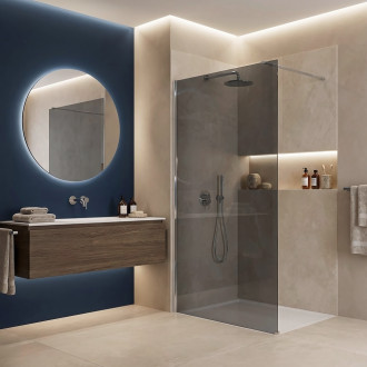 Sprchová zástěna Rea Flexi Grey / Chrome 100