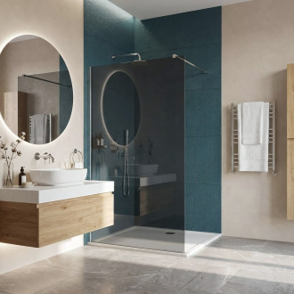 Sprchová zástěna Rea Flexi Grey / Chrome 110