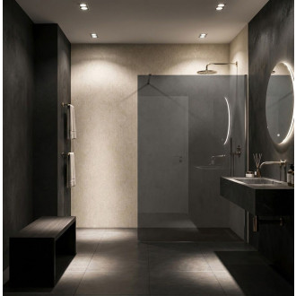 Sprchová zástěna Rea Flexi Grey / Chrome 140