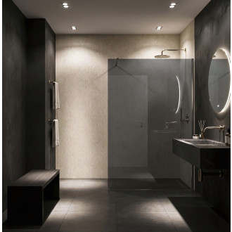 Sprchová zástěna Rea Flexi Grey / Chrome 140