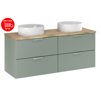 Zestaw meblowy 120cm z blatem i 2 umywalkami nablatowymi Beyond