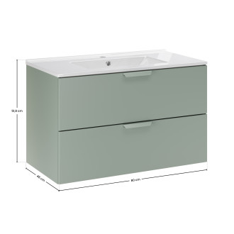 Comad SET-ASG 80CM LAVA Koupelnová sestava 80 cm s nábytkovým umyvadlem Lava