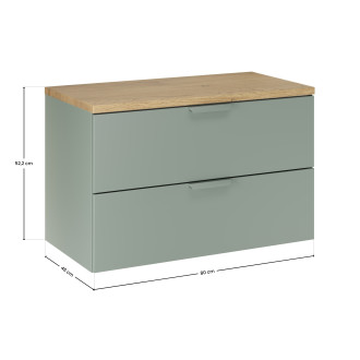 Comad SET-ASG B CREMONA 80CM Koupelnová sestava 80 cm s deskou