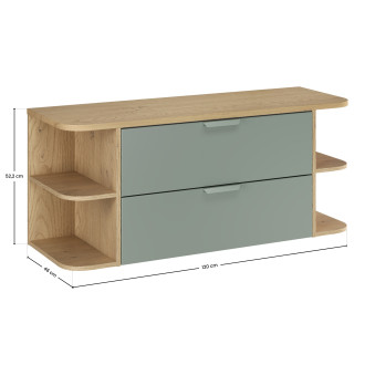 Comad SET-ASG B CREMONA 120CM LRSM Koupelnová sestava 120 cm s deskou