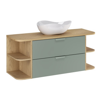 Zestaw meblowy 120cm z blatem i umywalką nablatową Cloud