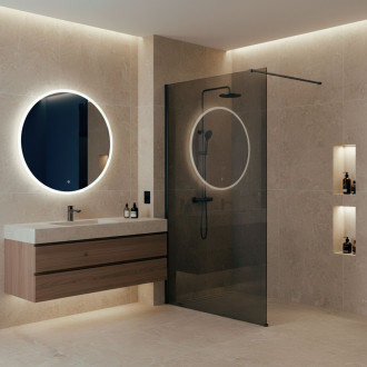 Sprchová zástěna Rea Flexi Grey / Titan 110