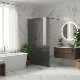 REA Sprchová zástěna Flexi Grey / Titan 140 KPL-K99480