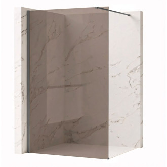 REA Sprchová zástěna Flexi Brown / Titan 120 KPL-K99470