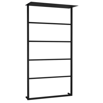 SKA nástěnný sušák ručníků s policí 604x1184x252mm, černá mat SKA702