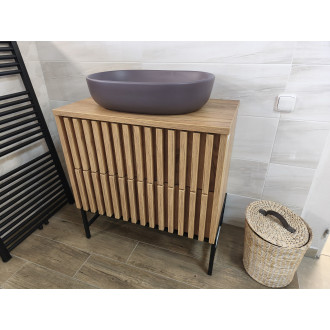 VÝPRODEJ výstavní kus  Delano skř. pod umyvadlo na desku, dub DELANO80ZDDE