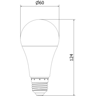 Mexen Nova 6x LED žárovka E27, A60, 15W, studená - 6500K, 1575 lm - L100-E27-1565-01x06