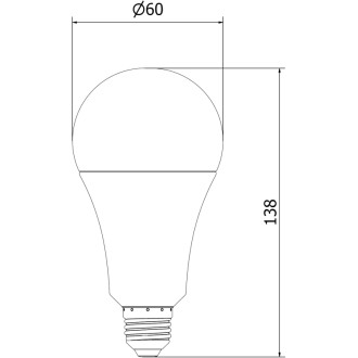 Mexen Nova 6x LED žárovka E27, A70, 20W, neutrální - 4000K, 2100 lm - L100-E27-2040-01x06