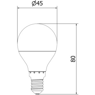 Mexen Nova 3x LED žárovka E14, G45, 3W, neutrální - 4000K, 315 lm - L101-E14-0340-01x03