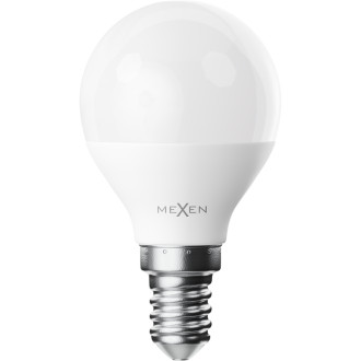 Mexen Nova 3x LED žárovka E14, G45, 6W, studená - 6500K, 630 lm - L101-E14-0665-01x03