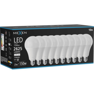 Mexen Nova 10x LED žárovka E27, A95, 25W, neutrální - 4000K, 2625 lm - L100-E27-2540-01x10