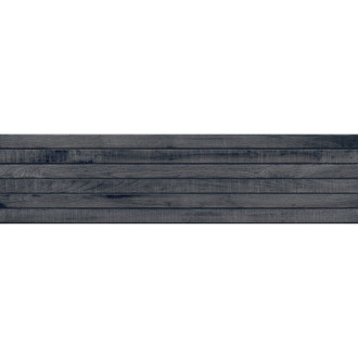 Mexen Western Wood Nero gres szkliwiony rekt. G1, płytka drewnopodobna podłogowo-ścienna 120 x 30 cm, mat - TL702-120-030-58