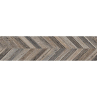 Mexen Native Black gres szkliwiony rekt. G1, płytka drewnopodobna podłogowo-ścienna 120 x 30 cm, carving - TL704-120-030-00