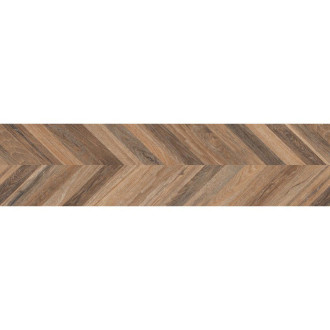 Mexen Native Brown gres szkliwiony rekt. G1, płytka drewnopodobna podłogowo-ścienna 120 x 30 cm, carving - TL704-120-030-01