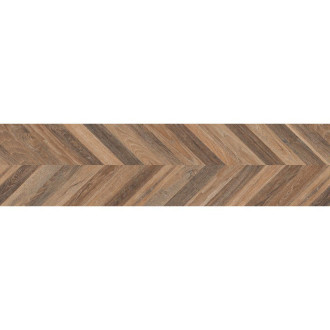Mexen Native Brown gres szkliwiony rekt. G1, płytka drewnopodobna podłogowo-ścienna 120 x 30 cm, carving - TL704-120-030-01