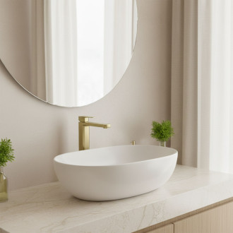 Koupelnová baterie Rea Arlo Brush Gold