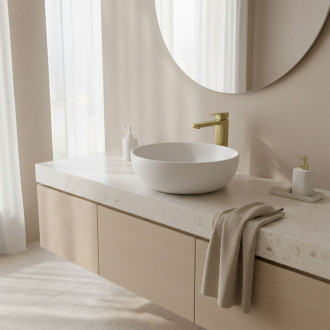 Koupelnová baterie Rea Arlo Brush Gold