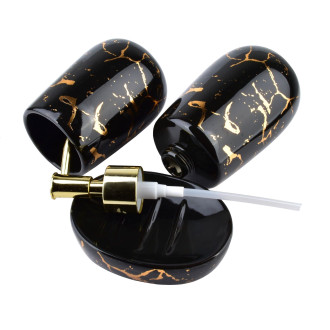 REA Keramický koupelnový set, černá HOM-01105