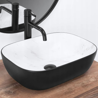 Rea umyvadlo na desku Belinda - black calala mat REA-U6759