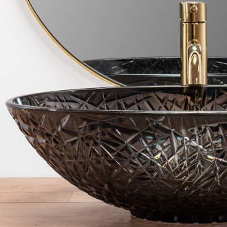 REA Frost umyvadlo na desku, černá REA-U5071