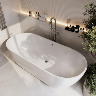 REA Mono volně stojící baterie, chrom REA-B2715