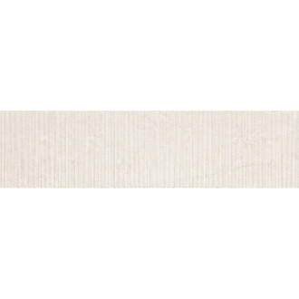 Mexen Flamingo Mayolica Bianco gres szkliwiony rekt. G1, płytka podłogowo-ścienna 120 x 30 cm, carving - TL715-120-030-50