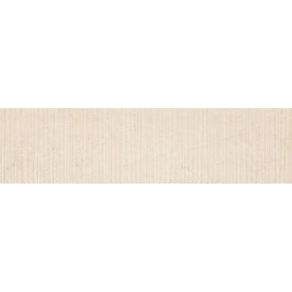 Mexen Flamingo Mayolica Crema gres szkliwiony rekt. G1, płytka podłogowo-ścienna 120 x 30 cm, carving - TL715-120-030-51