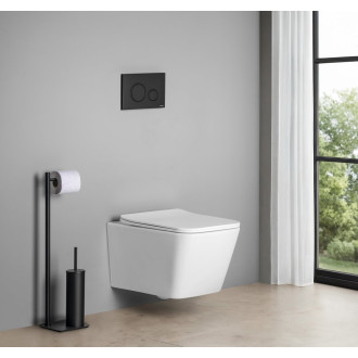 PORTO závěsná WC mísa, Vortex Rimless, 36x52cm, bílá