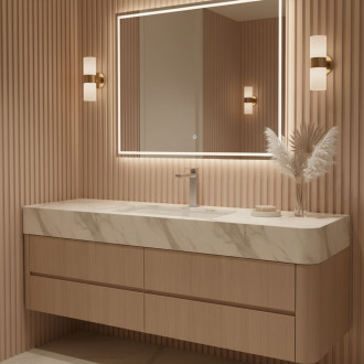 Koupelnová baterie Rea Arlo Brush Nickle