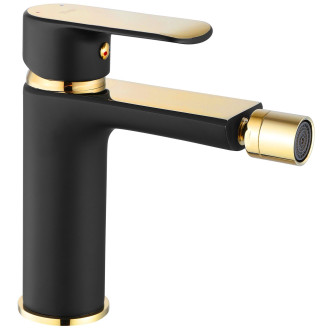 Rea Bloom Bidetová baterie, černá-zlatá REA-B9935