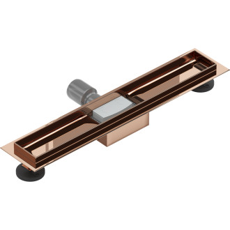 Mexen Flat korpus do odpływu liniowego 60 cm, różowe złoto - 1615060