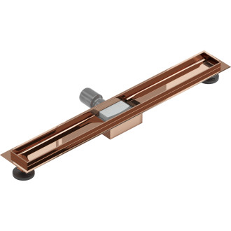 Mexen Flat korpus do odpływu liniowego 70 cm, różowe złoto - 1615070